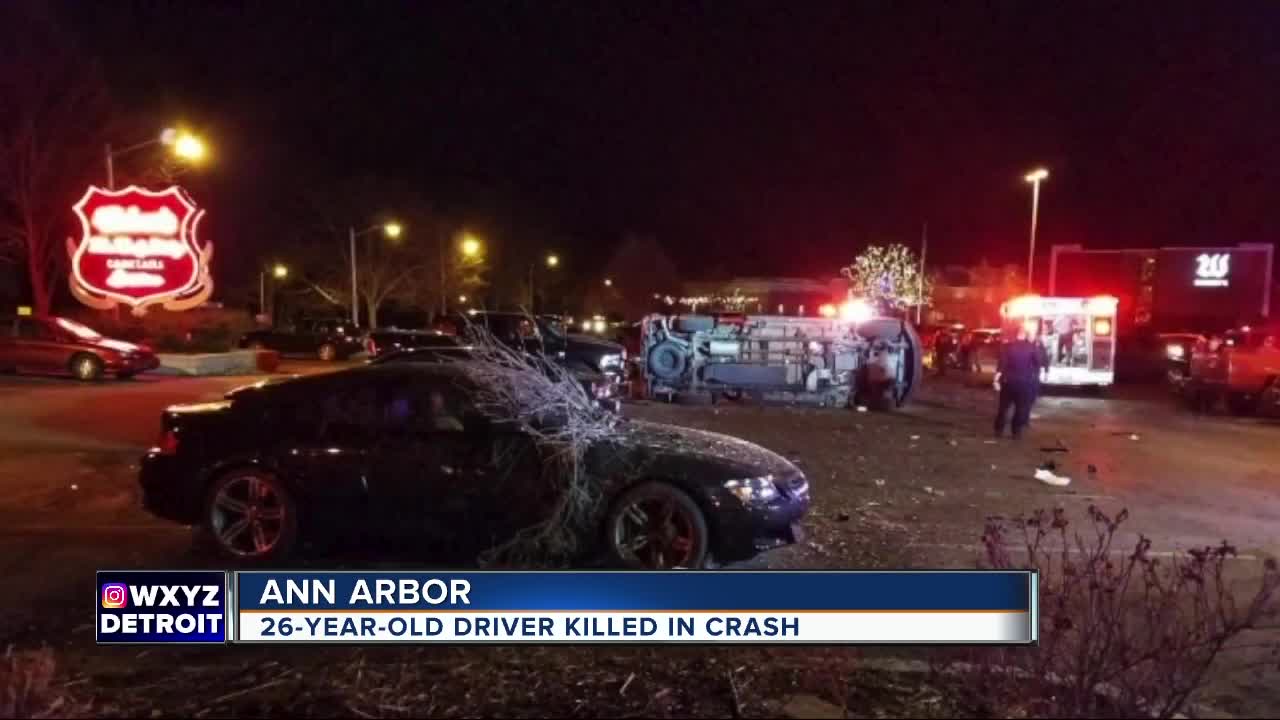 Man dies after crashing into parked cars in Ann Arbor