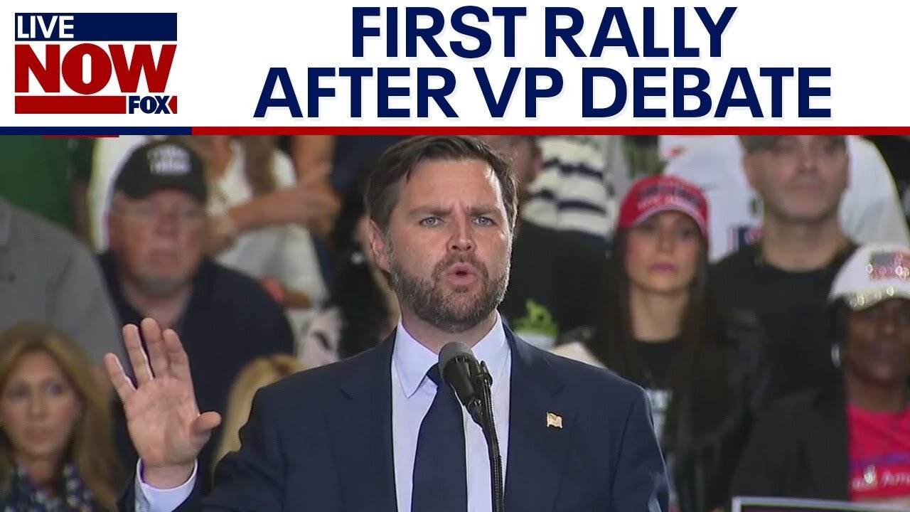 FULL SPEECH: JD Vance holds first rally after VP debate in battleground Michigan | LiveNOW from FOX