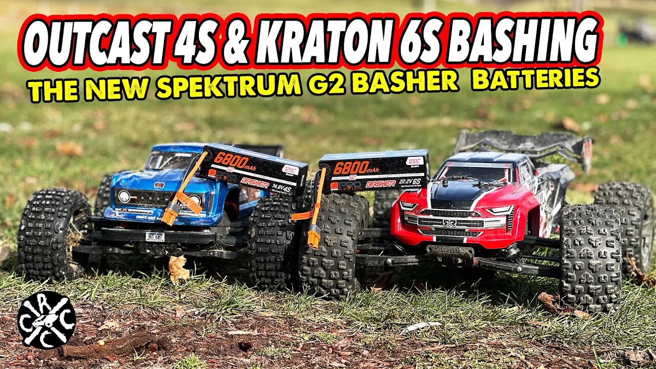 ARRMA Outcast 4s & Kraton 6s Spektum G2 Basher Battery Bash