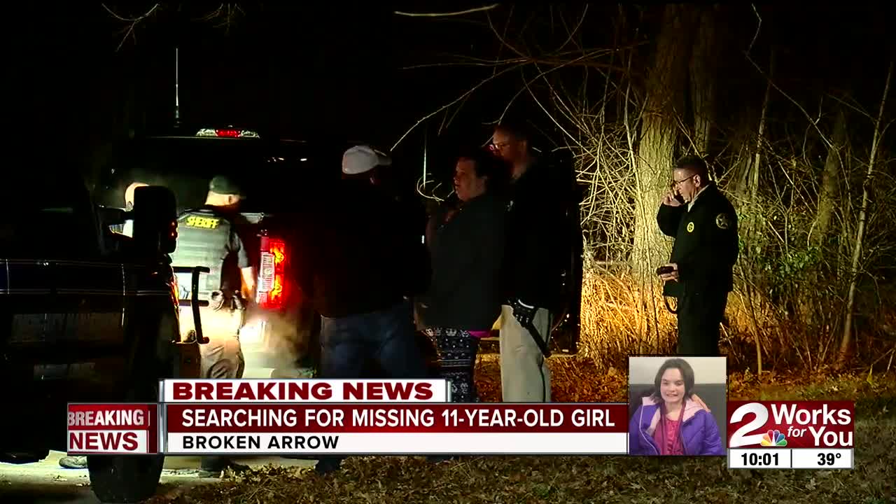 Trail camera catches glimpse of missing Broken Arrow girl; Crews continue search into night