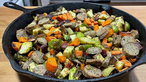 Roasted Veggies & Sausages