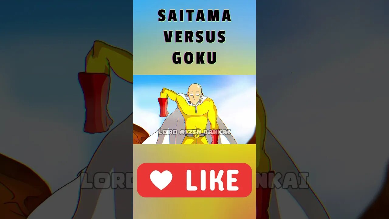 SAITAMA VERSUS GOKU #dragonballsuper #onepunchman