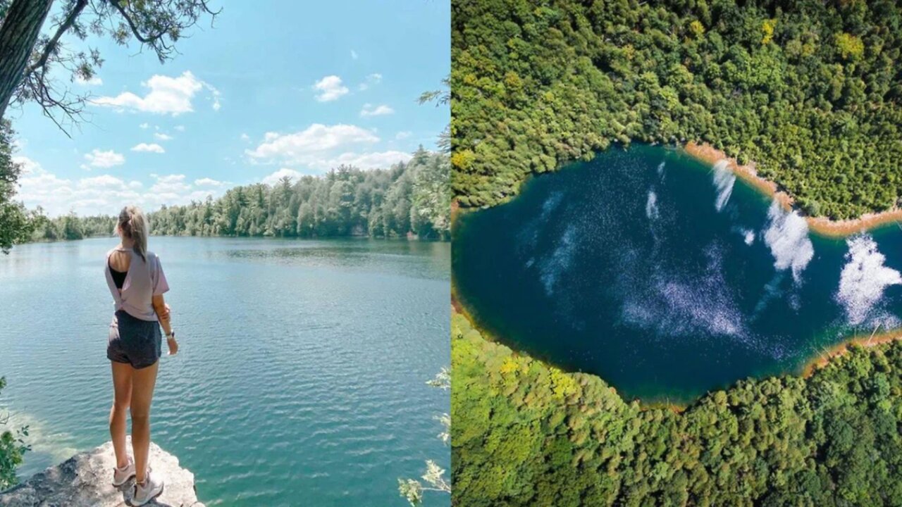 This Woodland Boardwalk Near Toronto Will Take You Around A Rare Turquoise Lake