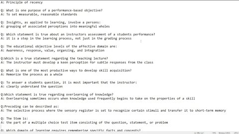 Reading All The FOI Questions And Answers (Studying for CFI Part 4)