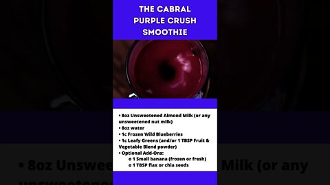 The Cabral Purple Crush Smoothie Recipe | Smoothie Diet for Weight Loss #shorts