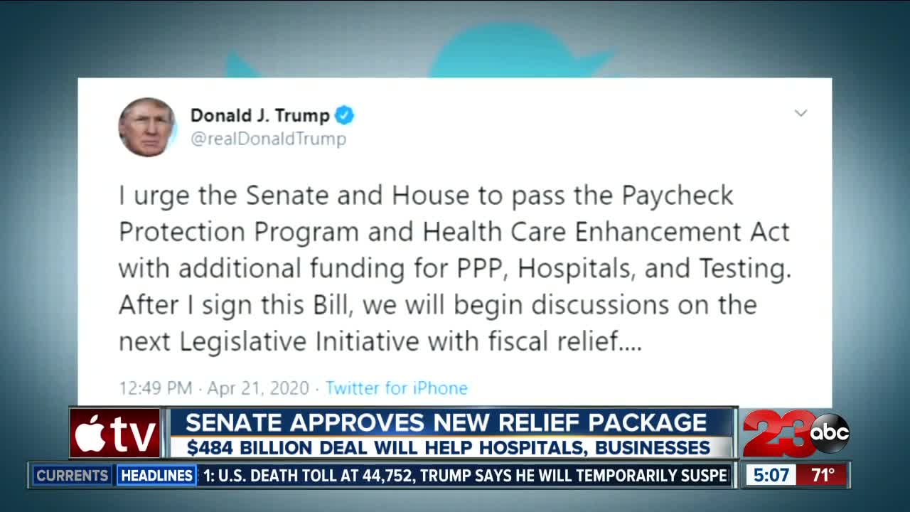 Senate approves relief package