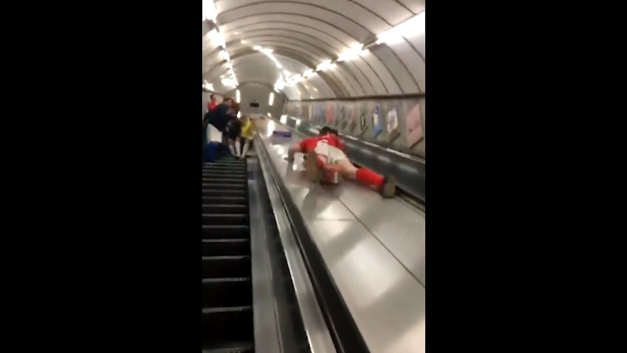 The game with the escalator ends very badly.