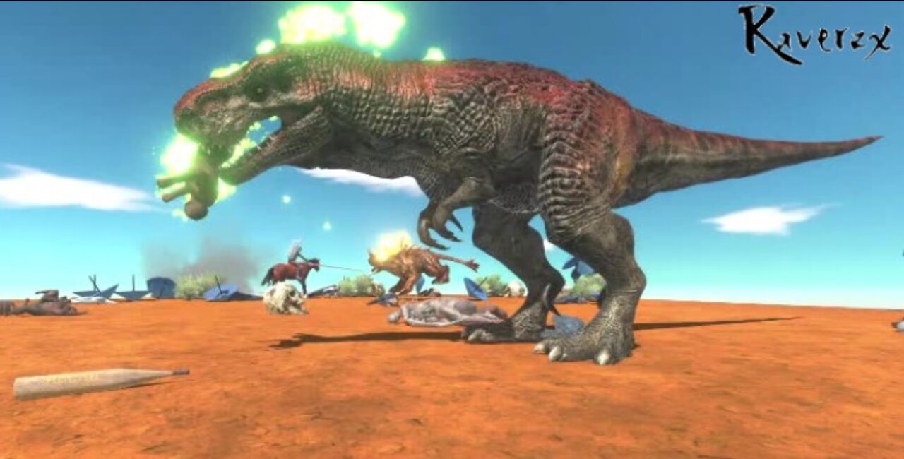 arbs animals revolt battle simulator dinosaurs trex fights vs infernals creatures