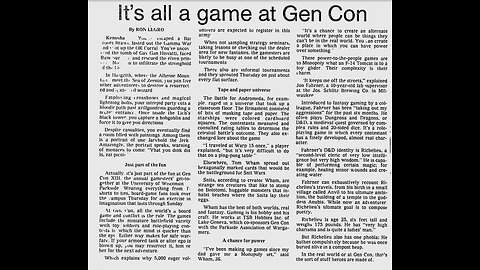 Gen Con Memories.
