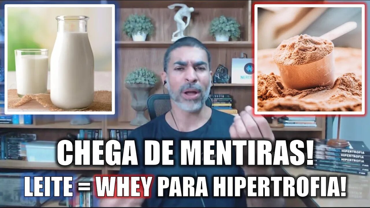 Leite e whey dão os mesmos ganhos de massa muscular!