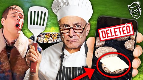 MEME REVIEW: Chuck Schumer DELETES Pic Of Him Grilling RAW Meat w Cheese! ‘Trying To Poison Family?’