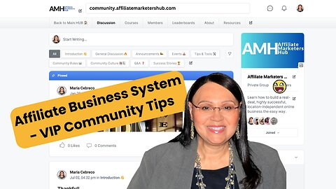 Affiliate Business System - VIP Community Tips