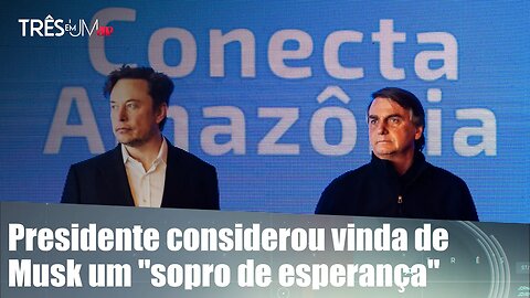 Elon Musk e Bolsonaro reúnem-se para falar sobre conectividade na Amazônia
