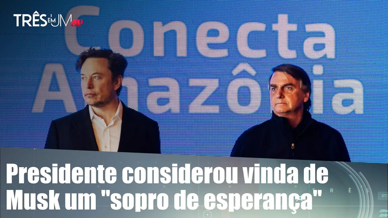 Elon Musk e Bolsonaro reúnem-se para falar sobre conectividade na Amazônia
