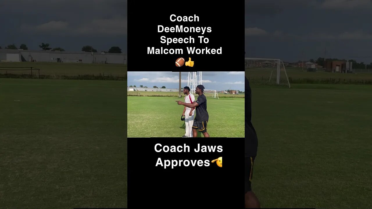 Did Coach DeeMoney’s motivation speech work for Malcom 🏈 #football