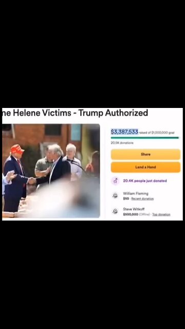 Trump set a $1M goal for Hurricane Helene relief—He’s already raised over $3M