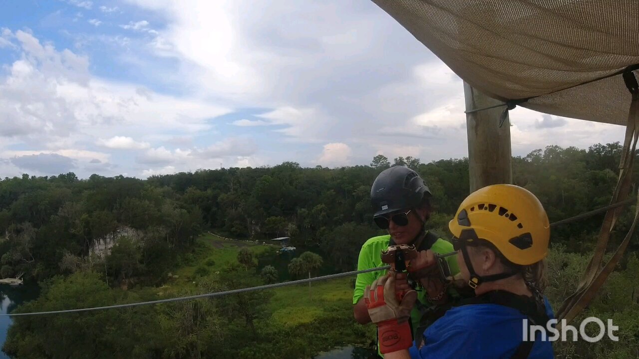 Us on the zipline