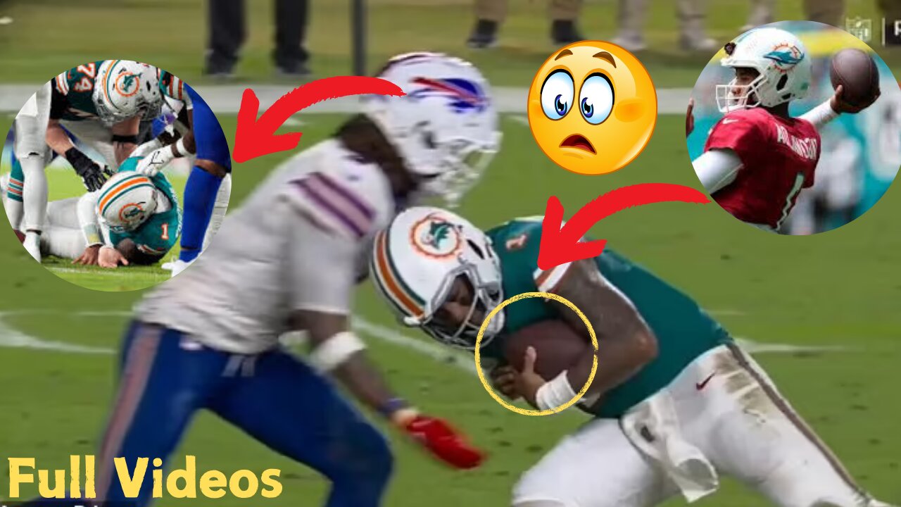 Tua Tagovailoa INJURY Vs Bills 😳🙏 Bills Vs Dolphins 2024 highlights