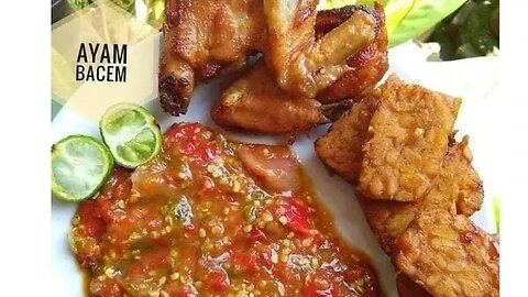AYAM TEMPE BACEM (( AYAM BACEM ))