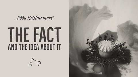 J Krishnamurti | The fact and the idea about it | immersive pointer | piano A-Loven