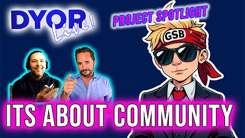 DYOR Live: Can a community be an investment? Also, Game Stop Bets project spotlight