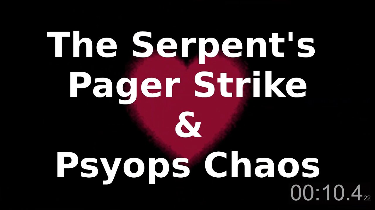 The Serpent's Pager Strike & Psyops Chaos