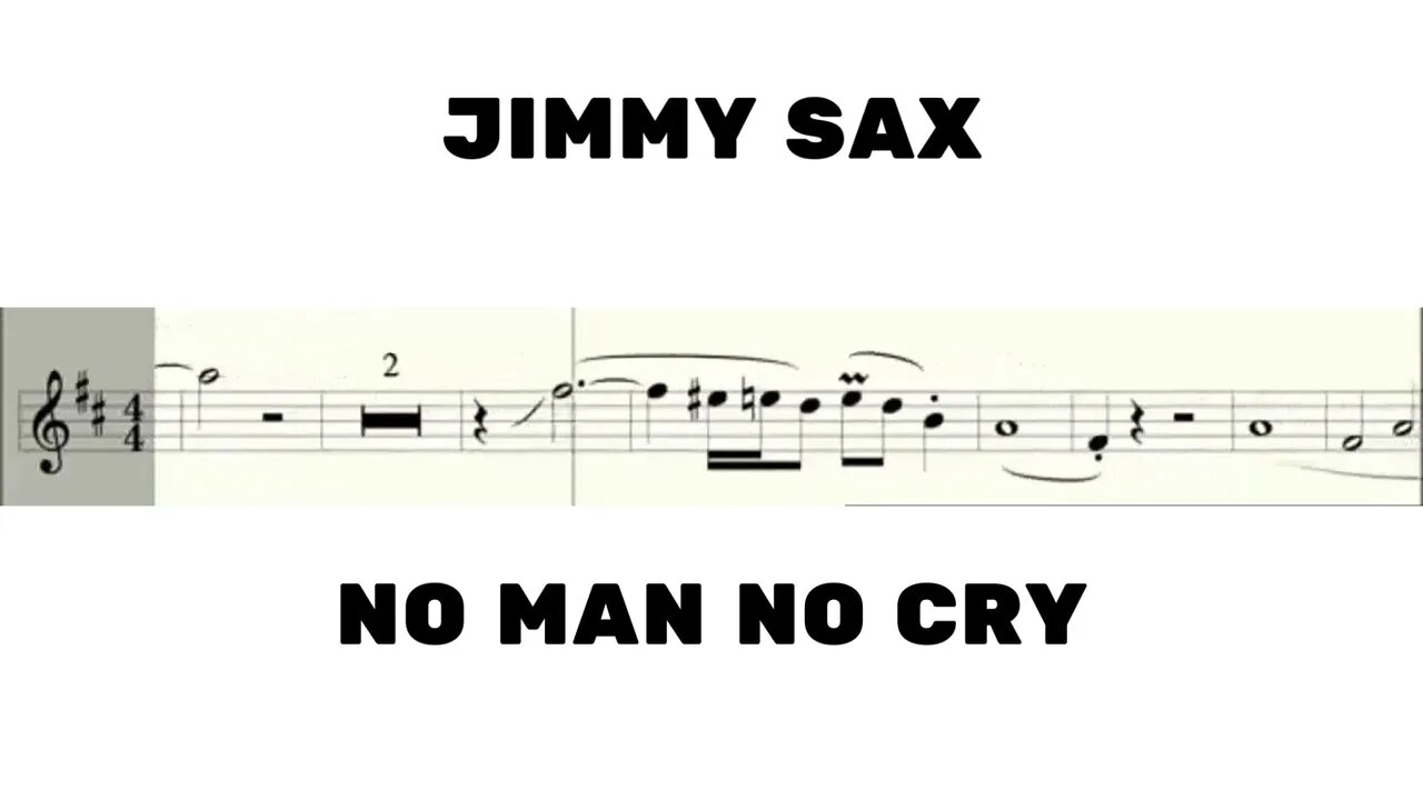 Jimmy Sax - No Man No Cry - Alto Sax