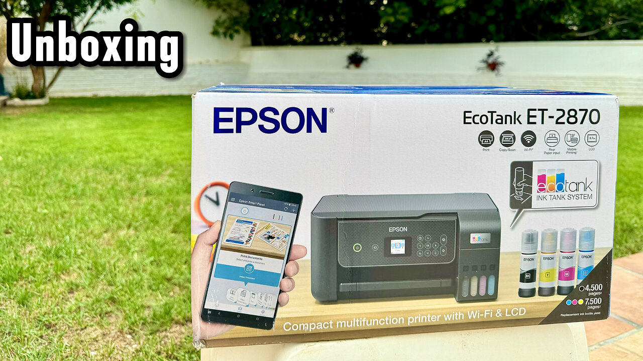 Epson EcoTank ET-2870 Unboxing