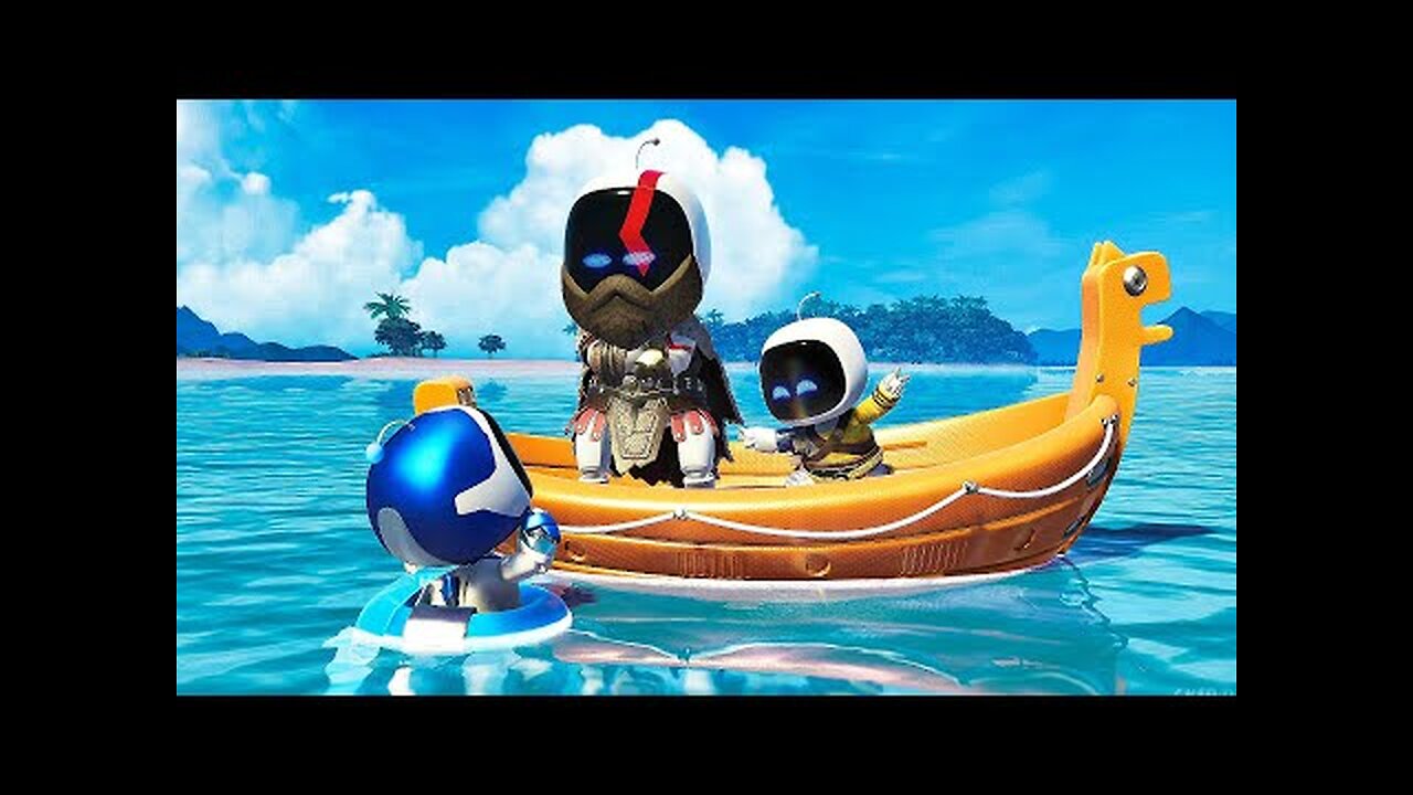 ASTRO BOT (PS5) Meeting Kratos & God of War Level Gameplay (4K 60FPS)