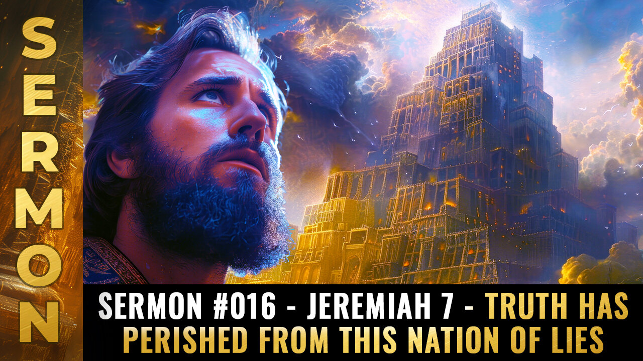 Mike Adams Sermon #016 - Jeremiah 7 - TRUTH has perished from this nation of LIES