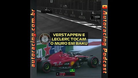 VERSTAPPEN E LECLERC TOCAM O MURO NO QUALIFY DO GP DE BAKU AZERBAIJÃO F1 2023 #shorts