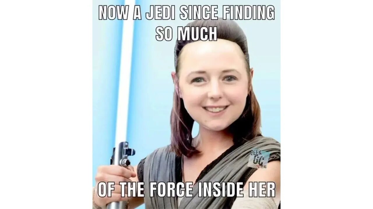 So much of the force was inside her, she is now an honorary Jedi ✨