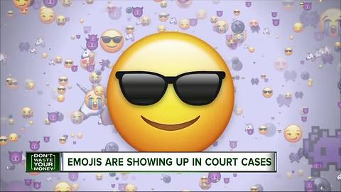 Emojis are showing up in court cases