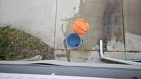 Slow Motion Top Down Basket Ball Drop / Splash