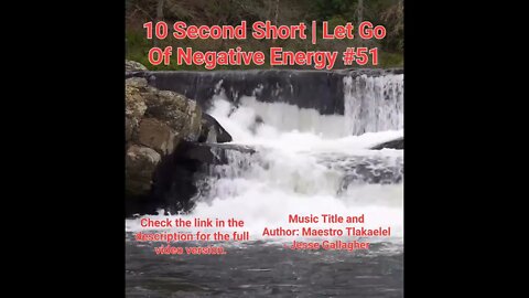 10 Second Short Of Let Go Of Negative Energy | #meditation #shorts #shortsvideo #waterfall #51