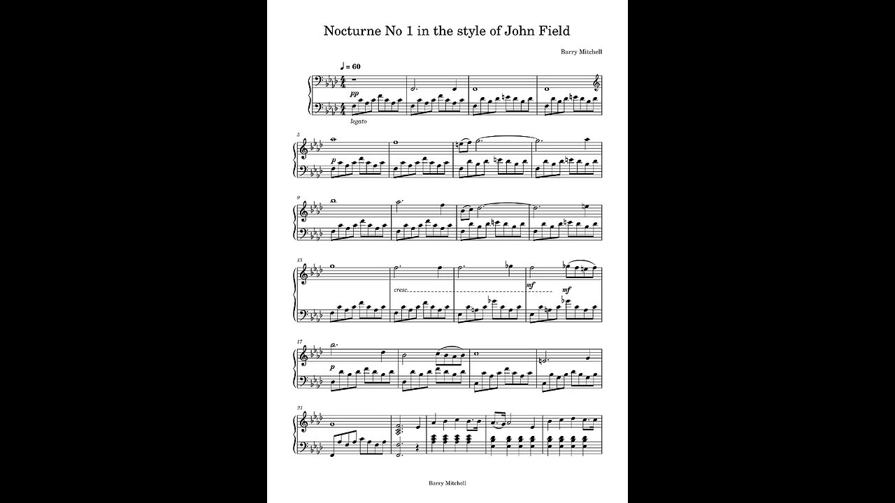 Nocturne in the style of John Field