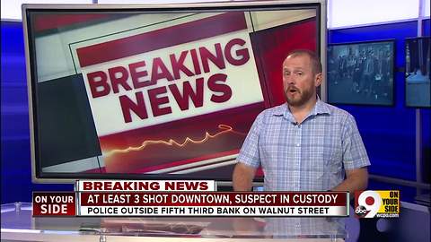 Witness: Coworker shot at while exiting elevator at Fifth Third building