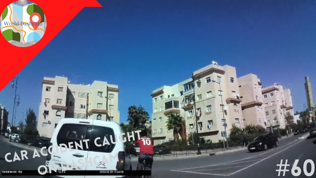 Bike Nearly Millimetres Away From Being Hit By This Van - Dashcam Clip Of The Day #60