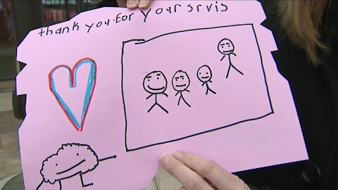 Coloradans make Valentine's Day cards for Littleton Adventist Hospital health care workers