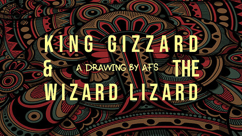 King Gizzard and the Lizard Wizard drawing (time lapse)