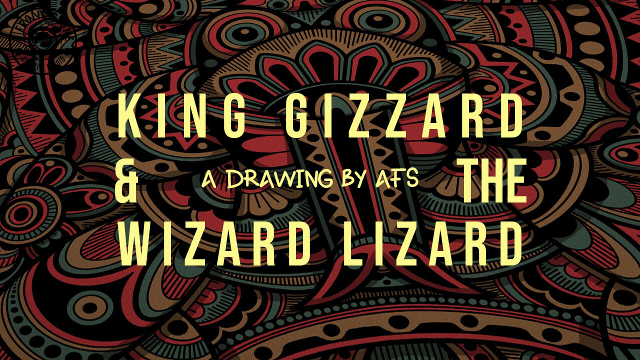 King Gizzard and the Lizard Wizard drawing (time lapse)