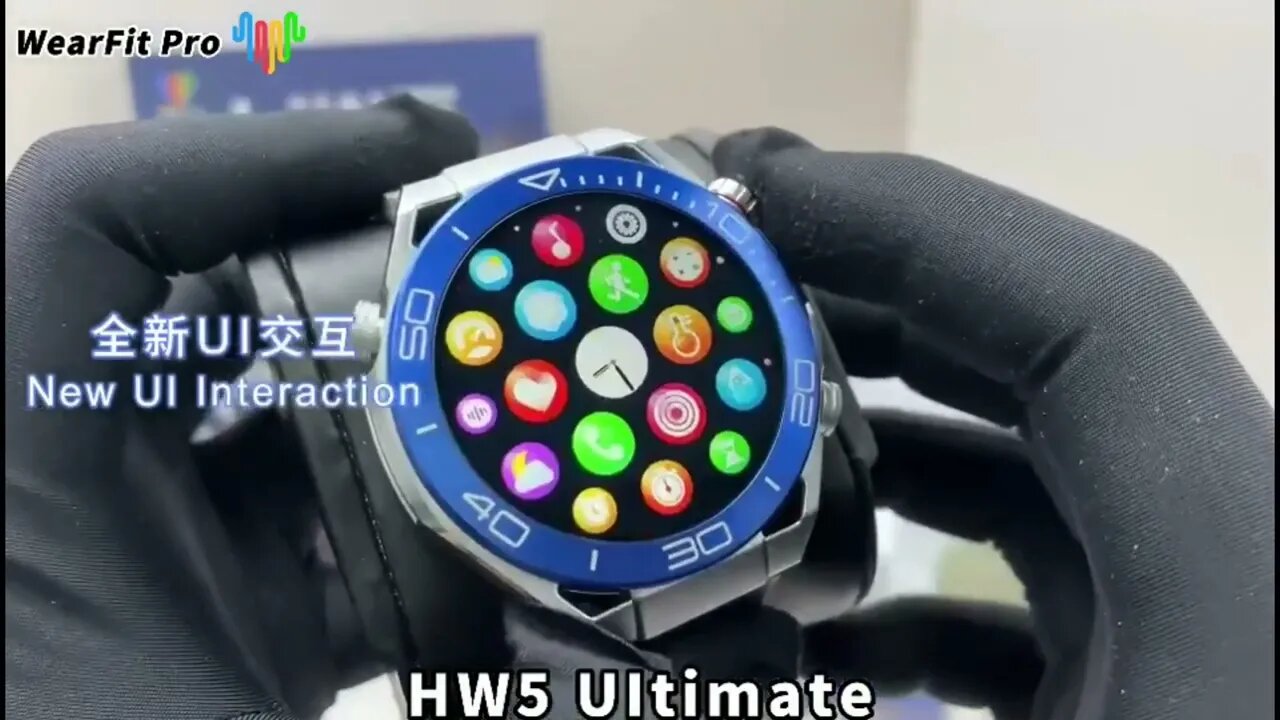 HW5 Ultimate SmartWatch New 2023 Unbox Best Circle Watch pk vs DT Ultra Mate