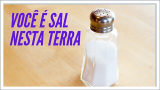 VOCÊ É SAL NESTA TERRA.
