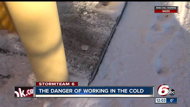 The dangers of working in cold conditions