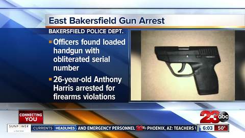 Man arrested for firearms violations in east Bakersfield