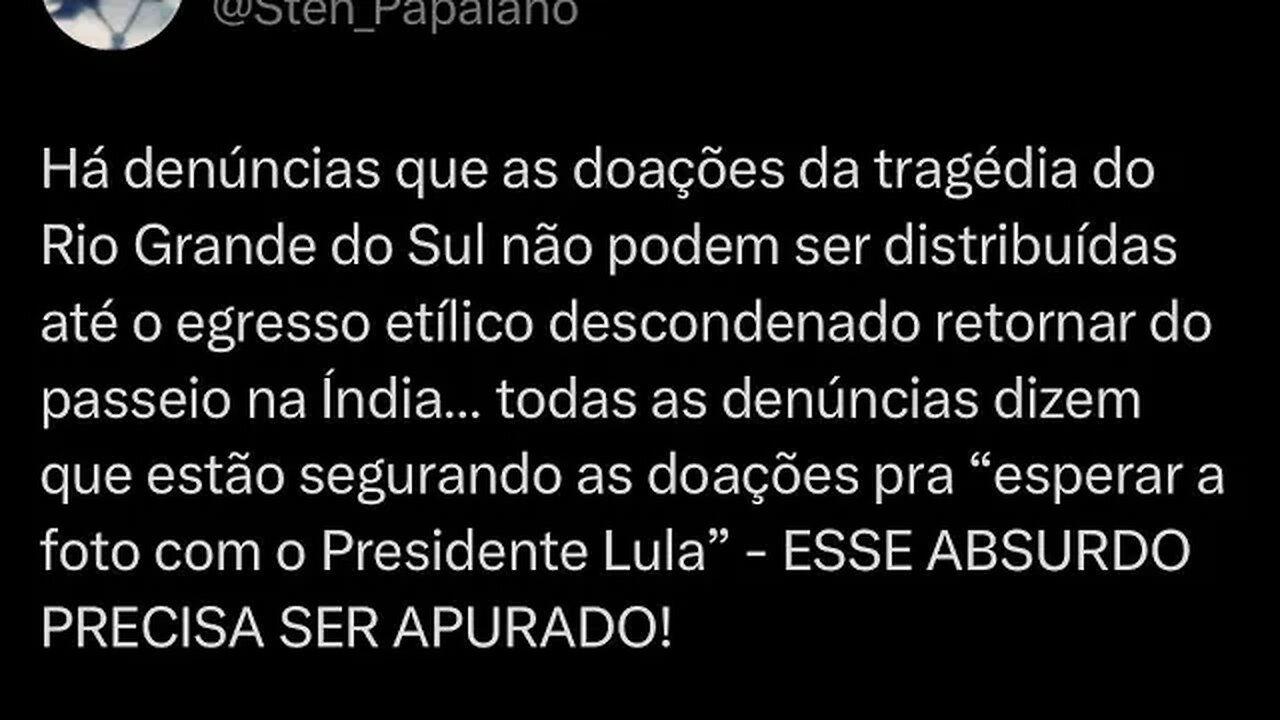 A verdade sobre as doações para as cidades afetadas pelo ciclone no Rio Grande do Sul