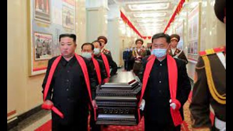 North Korea's Kim Jong-un is seen at state funeral not wearing a mask