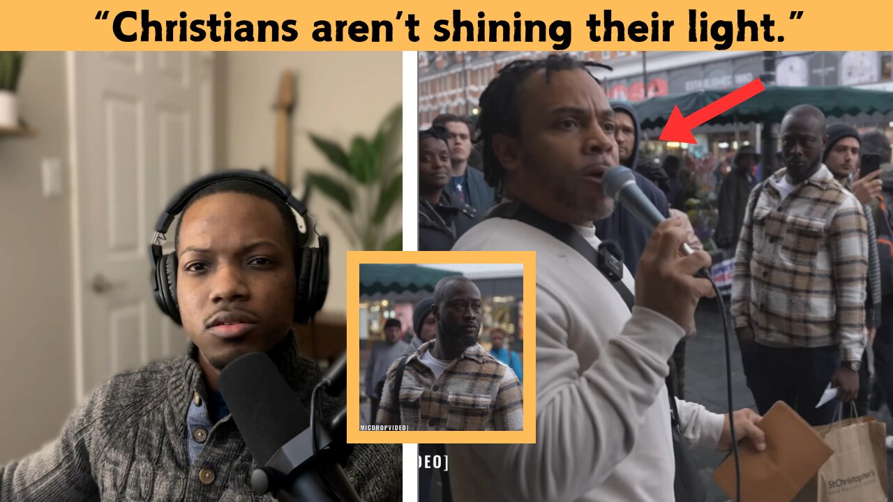 Preacher blasts "Christians" for relationship with Jesus.