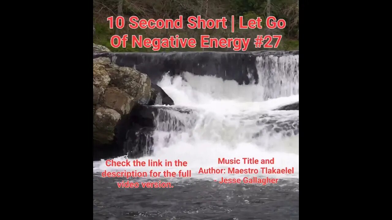 10 Second Short Of Let Go Of Negative Energy | #meditation #shorts #shortsvideo #waterfall #27