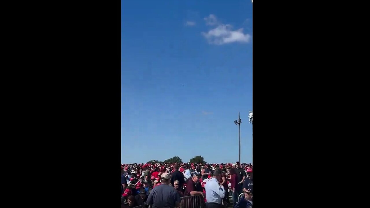 Counter drones spotted at Trump’s rally in Butler, Pennsylvania.